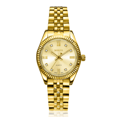 ZINZI Mini Iconic Watch 24mm Gold Colored Dial, Case and Chain Strap ZIW2710