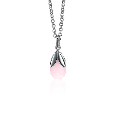 ZINZI Sterling Silver Drop Pendant Pink ZIH1877R