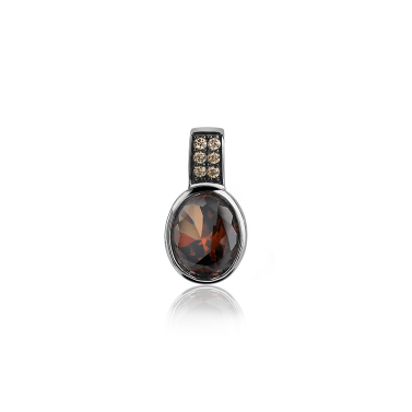ZINZI Sterling Silver Pendant Brown ZIH1045C