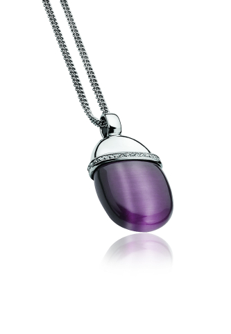 ZINZI Sterling Silver Pendant Purple ZIH794P