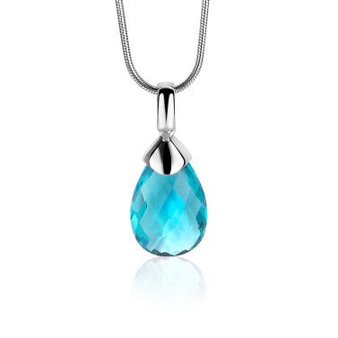 ZINZI Sterling Silver Pendant Drop Turquoise ZIH1171T