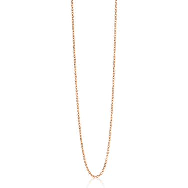 ZINZI Sterling Silver Anchor Necklace Rose Gold Plated ZILC-A42R