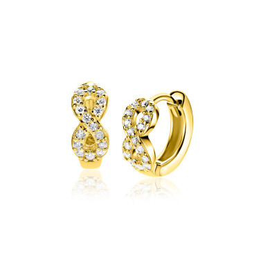 ZINZI zlv. klapcreolen gg.verg.infinity zirc. 12.5x5mm