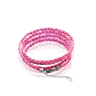 ZINZI Braided Bracelet Fuchsia ZBF11F