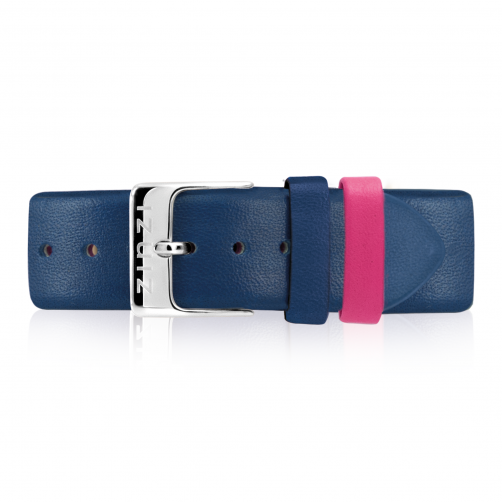 ZINZI Retro Blue Leather Strap 18mm RETBAND7