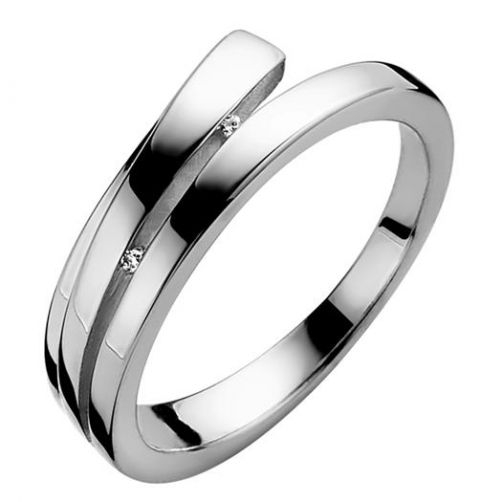 ZINZI DIAMONDS zilveren ring diamant wit ZDR37