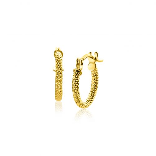 11,5mm ZINZI 14K Gold Hoop Earrings 1,6mm width ZGO330