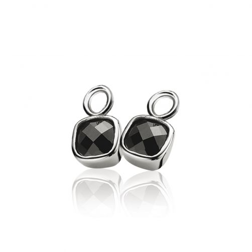 ZINZI Sterling Silver Earrings Pendants Black ZICH190Z (excl. hoop earrings)