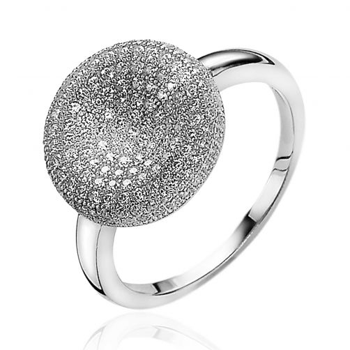 ZINZI Sterling Silver Luxury Ring with Round Shape ZIR1116