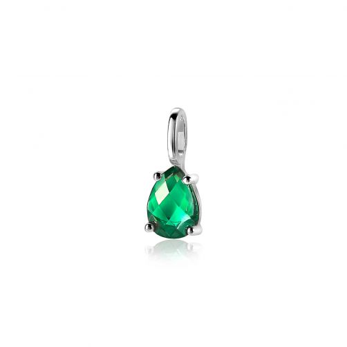 ZINZI Sterling Silver Pendant Drop Green ZIH2070GR