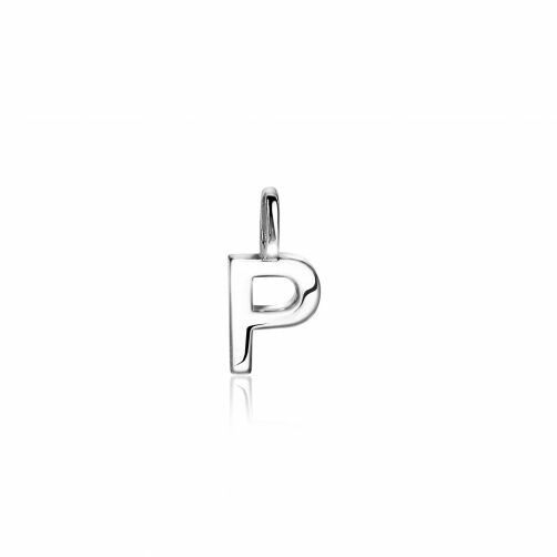 ZINZI Sterling Silver Letter Pendant P