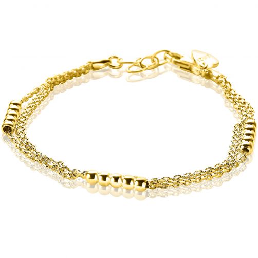 ZINZI Gold Plated Sterling Silver Multi-look Bracelet Beads ZIA1799G