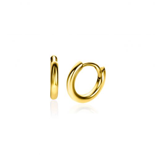 10mm ZINZI Gold Plated Sterling Silver Hoop Earrings width 2mm ZIO2261G