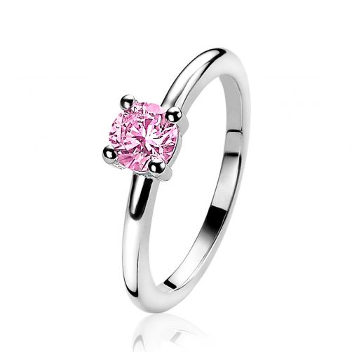 ZINZI Sterling Silver Stackable Ring 5mm Pink ZIR1300R