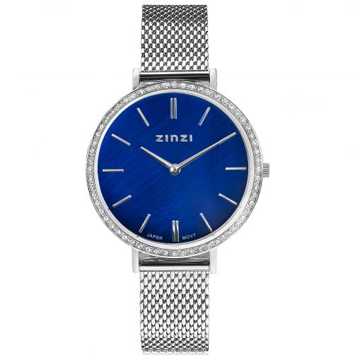 ZINZI Watch GRACE 34mm Dark Blue Mother-of-Pearl