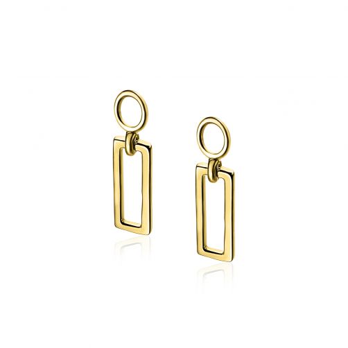 ZINZI Gold Plated Sterling Silver Earrings Pendants ZICH1692G (excl. hoop earrings)