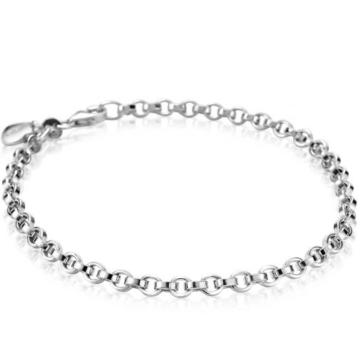 ZINZI Sterling Silver Chain Bracelet Round width 3,5mm ZIA1702