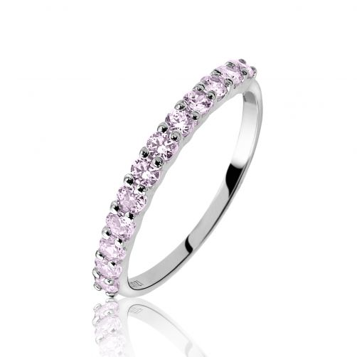 ZINZI Sterling Silver Ring Pink ZIR827R