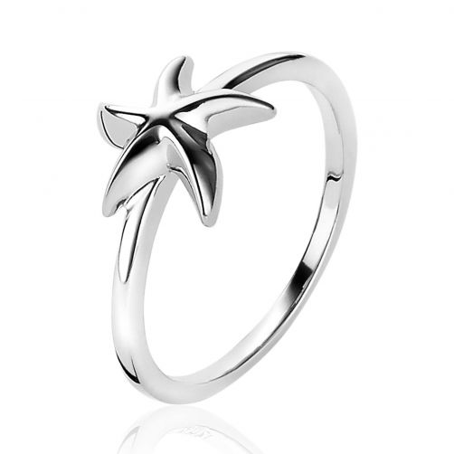 ZINZI Sterling Silver Ring Starfish 10mm ZIR1886