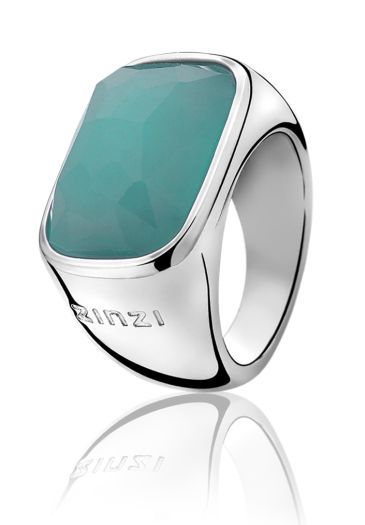 ZINZI zilveren ring turquoise ZIR675
