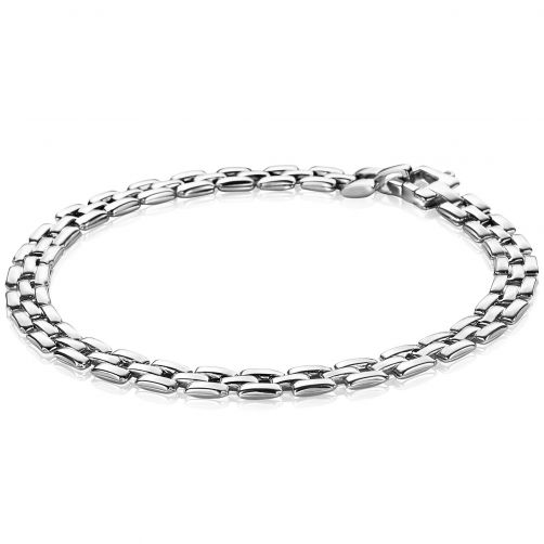 ZINZI Sterling Silver Rolex Style Chain Bracelet