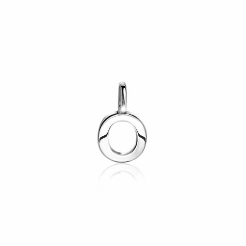 ZINZI Sterling Silver Letter Pendant O