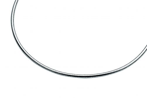 43cm Zinzi zilveren omega collier 3mm breed ZIOM3-43