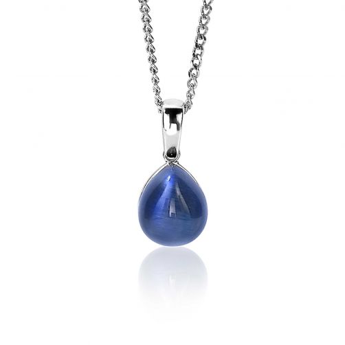 20mm ZINZI Sterling Silver Pendant Blue Drop ZIH1934B