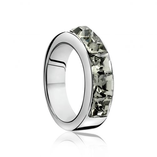 ZINZI Sterling Silver Ring Grey ZIR631