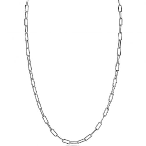 ZINZI Sterling Silver Paperclip Chain Necklace