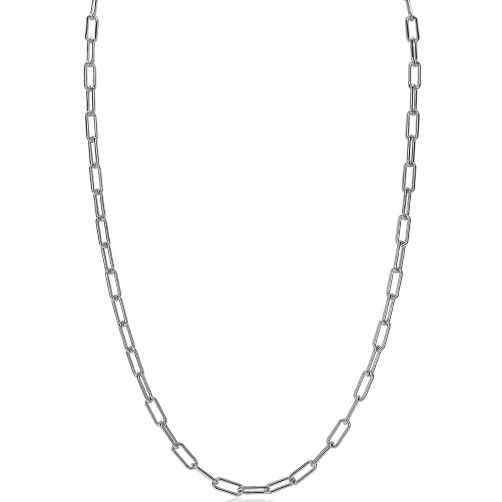 ZINZI Sterling Silver Paperclip Chain Necklace 45cm ZIC2202