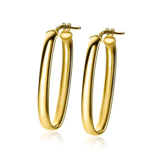 ZINZI Sterling Silver EarRings 14K Yellow Gold Plated