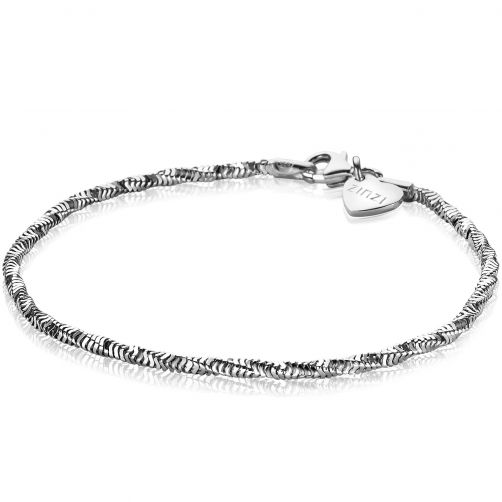 ZINZI Sterling Silver Bracelet Singapore Chain width 2mm 19cm ZIA2151