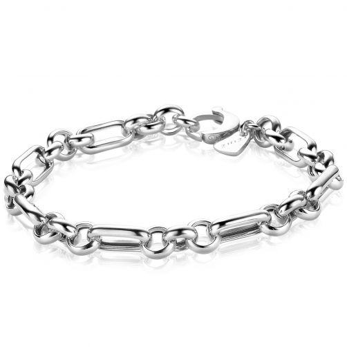 ZINZI Sterling Silver Chain Bracelet Rolo Chain