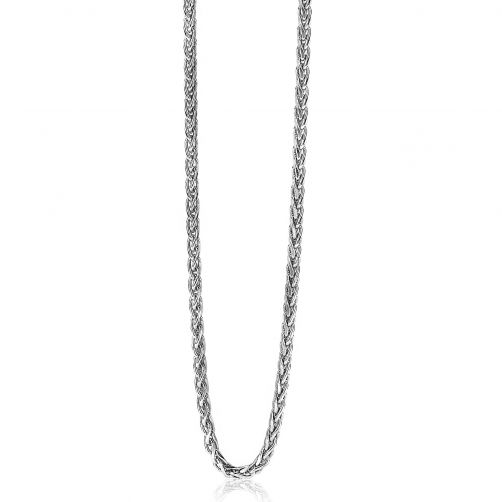 ZINZI Sterling Silver Wheat Chain Necklace width 3mm 45cm ZIC1931