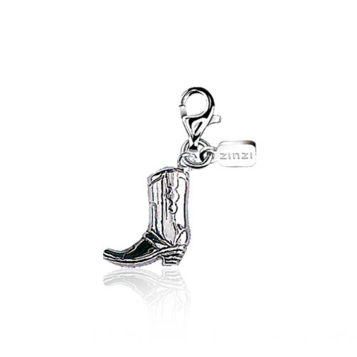 Zinzi zilveren bedel cowboylaars CHARMS31