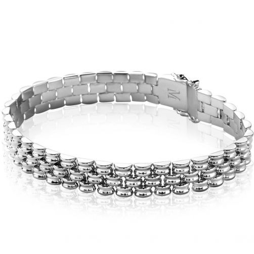 ZINZI Sterling Silver Chain Bracelet 9mm by Dutch Designer Mart Visser MVA22