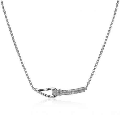 ZINZI Sterling Silver Necklace 45cm Knot by Dutch Designer Mart Visser MVC19