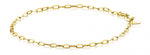 ZINZI 14K Gold Bracelet Oval Chains 2,2mm width ZGA291