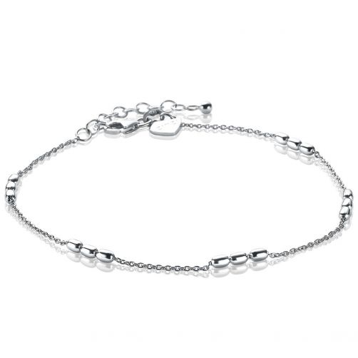 ZINZI Sterling Silver Choker Ovals 23+4cm
