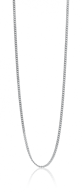 90cm ZINZI Sterling Silver Curb Chain Necklace ZILC-G90