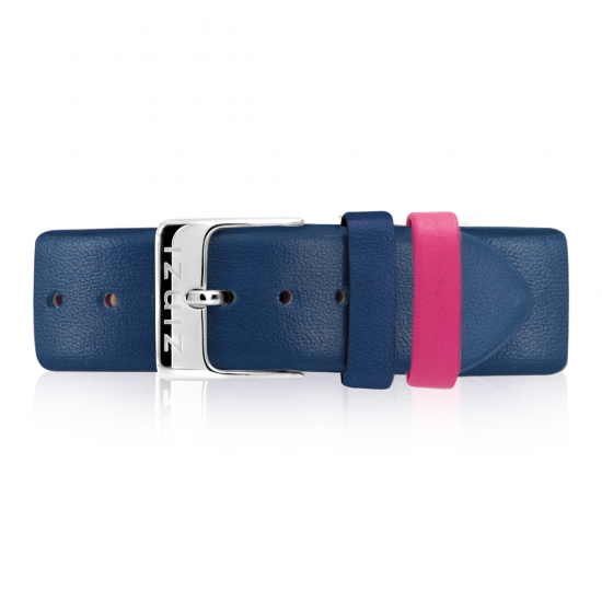 ZINZI Retro Blue Leather Strap 18mm RETBAND7