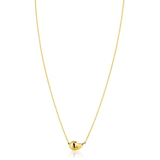 ZINZI GOLD collier met druppelvorm hanger