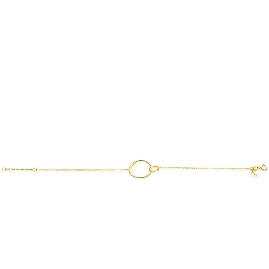 ZINZI GOLD armband verbonden 2 rondjes