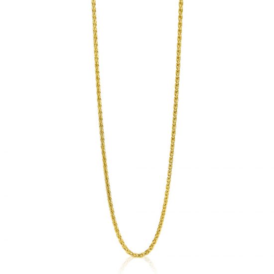 ZINZI 14K Gold Wheat Chain Necklace 1,5mm width 43cm ZGC307