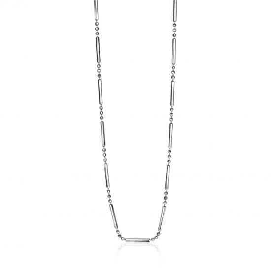 ZINZI Sterling Silver Fantasy Necklace with Bars 40-44cm ZIC1452