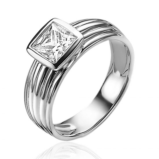ZINZI Sterling Silver Multi-look Ring 7mm ZIR873
