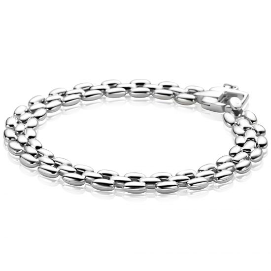 ZINZI zlv. armband rolex-style breed 8mm