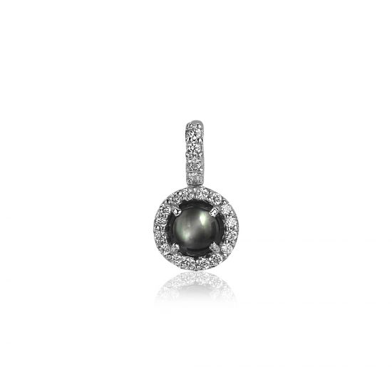 ZINZI Sterling Silver Pendant Dark Grey Mother-of-Pearl ZIH1039Z
