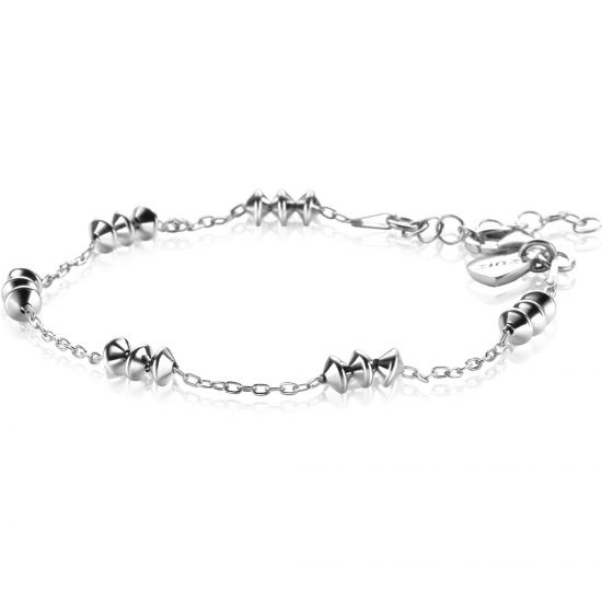 ZINZI zlv. armband fantasie met tolletjes vorm